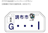 鬼太郎ナンバープレート